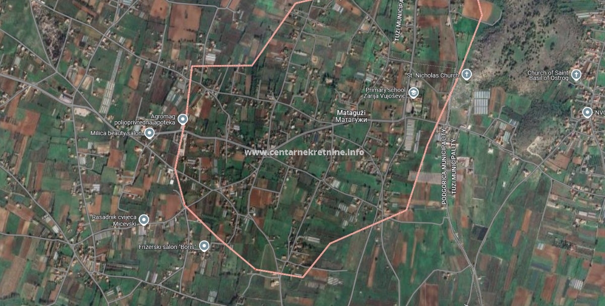 For sale, plot of land 800m2, Mataguži, Podgorica